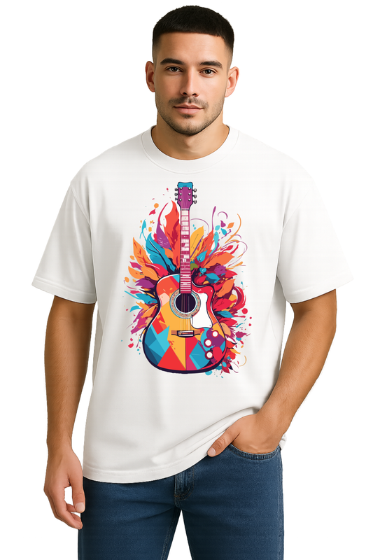 ColoredGuitar - White front