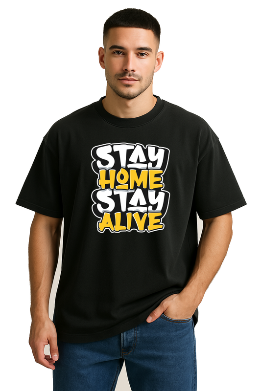 StayHomeStayAlive - Black front